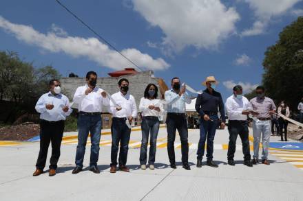 Huandacareo mejora infraestructura carretera, por el Bien de Michoacán 