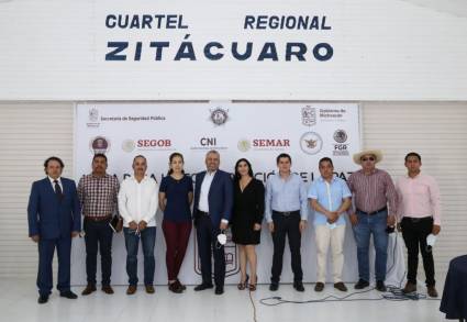 Instala gobernador Alfredo Ramírez Bedolla la Mesa de Seguridad en Región Oriente 