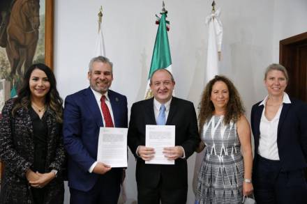 Firma el Gobernador de Michoacán convenio con Unicef para impulsar acciones a favor de los infantes y adolescentes 
