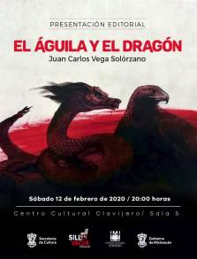 Juan Carlos Vega presentará su libro El Ãguila y el Dragón en el Centro Cultural Clavijero