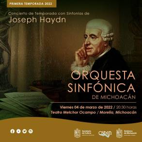 La OSIDEM dedicará concierto a las sinfonías de Franz Joseph Haydn 