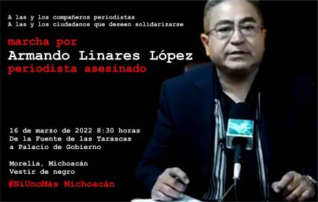 Investiga Fiscalía General homicidio del periodista Armando Linares, registrado en Zitácuaro 