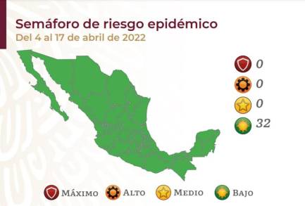 El Semáforo Epidémico coloca nuevamente a Michoacán en Color Verde 