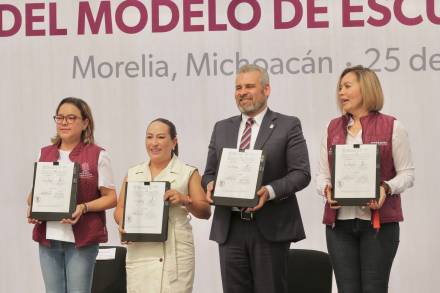 Reactiva el Gobernador Alfredo Ramírez  Bedolla Escuelas de Tiempo Completo en Michoacán 