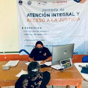Brinda FGE servicios especializados durante Jornada de Atención Integral y Acceso a la Justicia en Marcos Castellanos Michoacán 