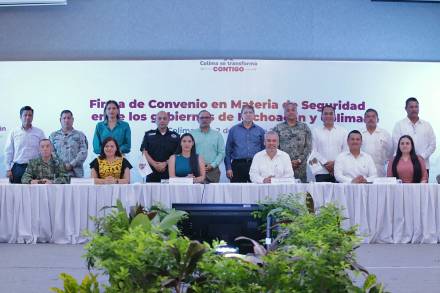 Colima y Michoacán firman acuerdo por la seguridad y desarrollo económico de Ambas Regiones