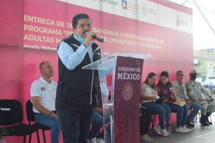 Agilizan entrega de tarjetas Bienestar a adultos mayores en Michoacán 