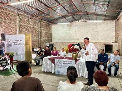 Realiza Segob campaña de regularización civil en Buenavista 