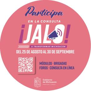 Este jueves 25 arranca la Consulta Estatal Juvenil Â¡Jalo! A transformar Michoacán 