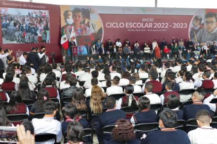 Inicia la Secretaria de Educación el Ciclo Escolar 2022-2023 en Michoacán 