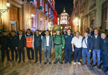 Garantizada la seguridad para las próximas Fiestas Patrias en Morelia: Segob, SSP, Sedena y Policía Municipal 