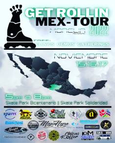 Del 15 al 17 de noviembre, Morelia será sede del Get Rollin Mex-Tour 2022 