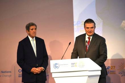 El Canciller Marcelo Ebrard y el enviado Presidencial Especial de los EE. UU., John Kerry, anunciaron acciones para abordar la Crisis Climática 