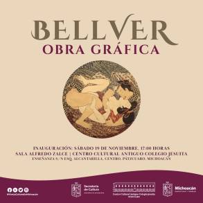 Fernando Bellver expone su obra gráfica en el Centro Cultural Jesuita de Pátzcuaro 