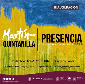 Centro Cultural Clavijero recibe la obra de Martín Quintanilla 