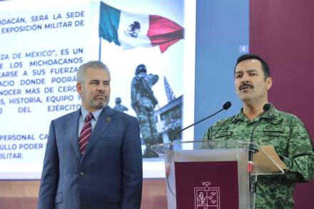 Michoacán recibe la magna exposición militar La Gran Fuerza de México 