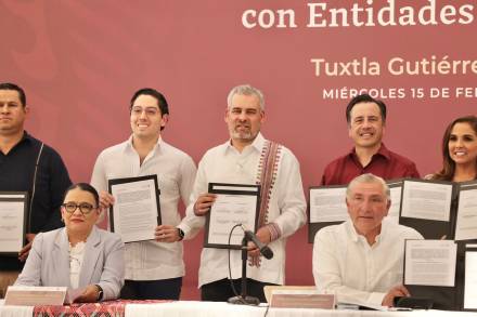 Ramírez Bedolla firma convenio en seguridad, Michoacán accederá a casi 300 mdp de fondos federales 