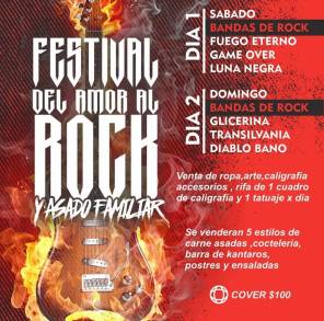 Festival del Amor al  Rock en Morelia con 6 Magníficas Bandas locales se realizará este Fin de Semana en Jardín Kantaros 