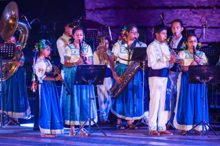 Banda Sinfónica Juvenil Músicos de Tiríndaro, presente en la    KÂ´uínchekua 2023 