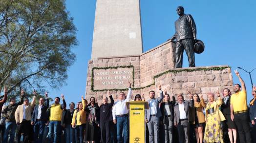 El PRD Rinde Guardia de Honor en el Obelisco a Lázaro Cárdenas con Motivo del Aniversario de la Expropiación Petrolera  