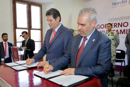 Morelia recibirá 113.6 millones del Fortapaz para coordinar acciones de seguridad: Ramírez Bedolla 