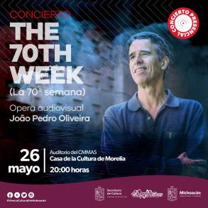 Se Invita al concierto de ópera audiovisual del portugués JoÃ£o Pedro Oliveira en el CMMAS  