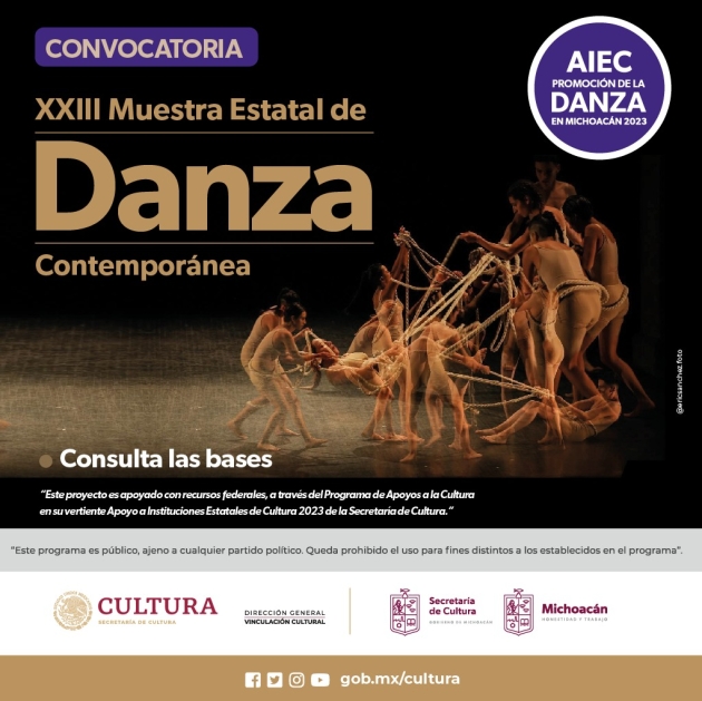 Convoca Secum a participar en Muestra Estatal de Danza Contemporánea 