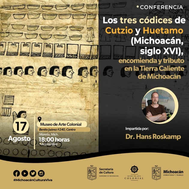Invita Secum a la conferencia de los códices de Cutzio y Huetamo 