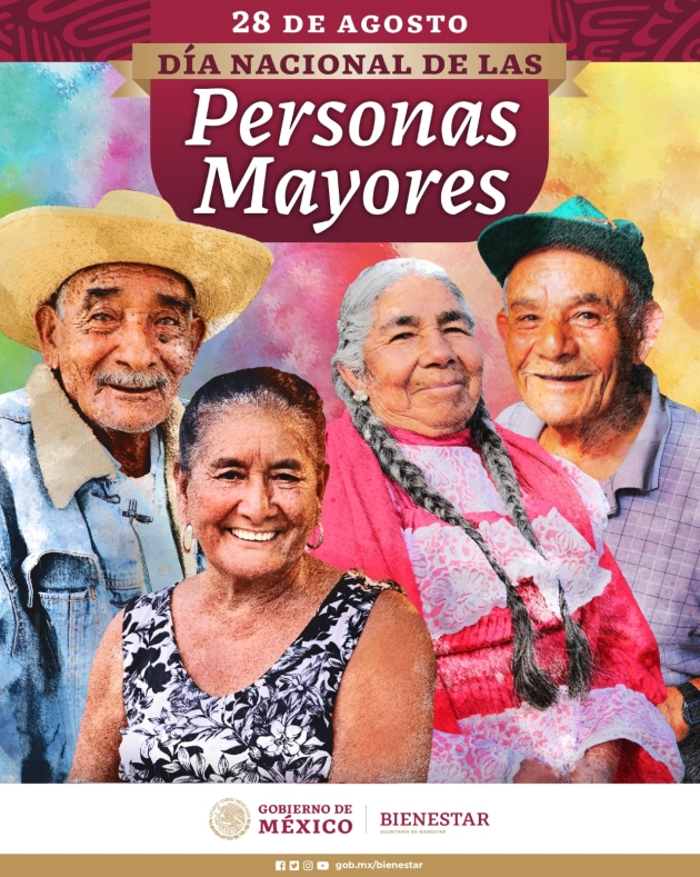 En el Día Nacional de las Personas Adultas Mayores el Gobierno de México celebra a sus Derechohabientes