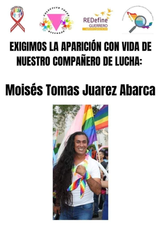 Se pronuncia PRD para la pronta localización del activista Moisés Tomás Juárez Abarca 