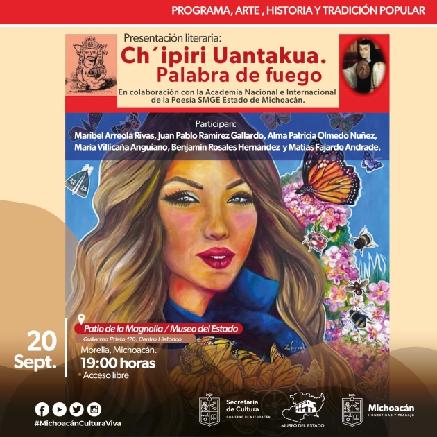 Presentarán revista de poesía Chipiri Uantakua en el Museo del Estado 