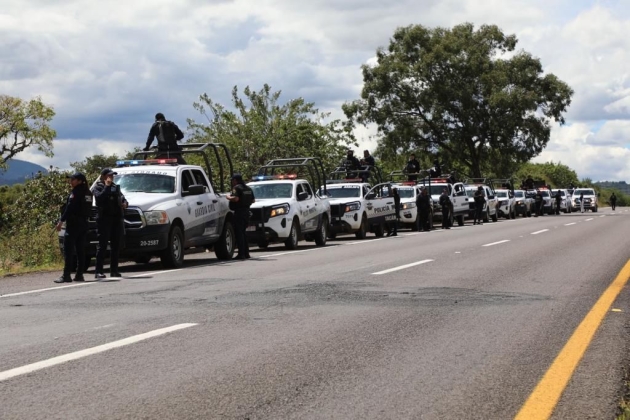 Guardia Civil despliega a manifestantes que cometían actos de rapiña y retenían vehículos 