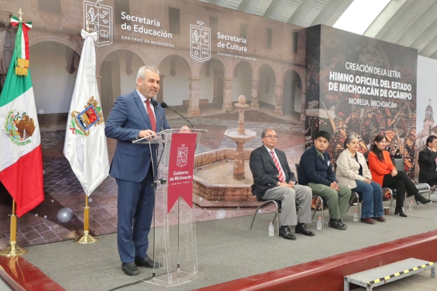 El Gobierno de Michoacán convoca a participar en la creación del Himno Oficial del Estado 