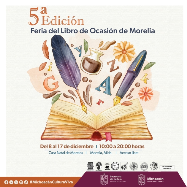Arranca en Morelia la Feria del Libro de Ocasión Anuncia SECUM 