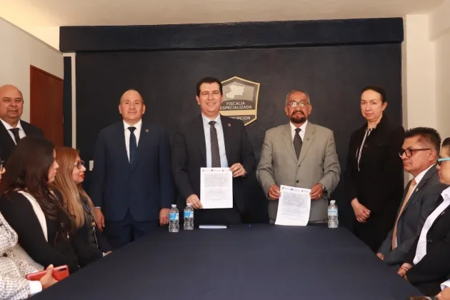 Firman FECC y el INIDEM convenio en materia de prevención de delitos de hechos de corrupción