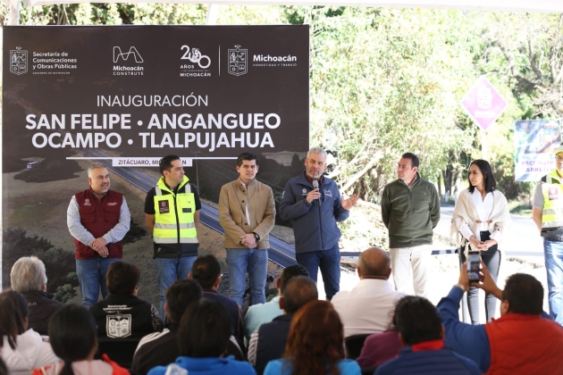 Inaugura ARB tramo carretero que impulsa al sector productivo y turístico del Oriente michoacano 