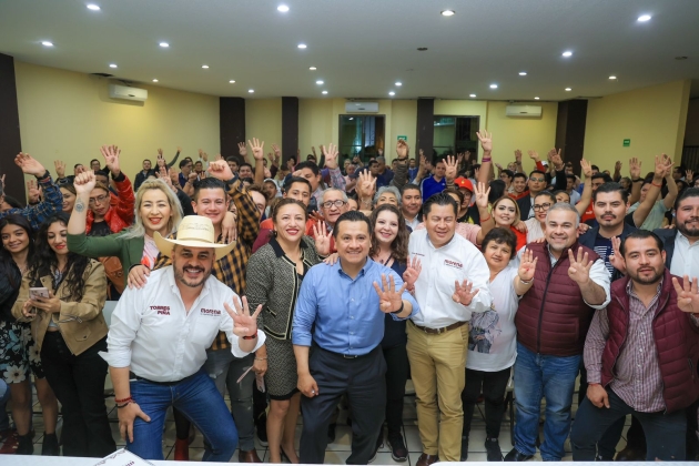 Coordina Torres Piña despliegue de estructuras morenistas en distritos 8 y 10 de Morelia 
