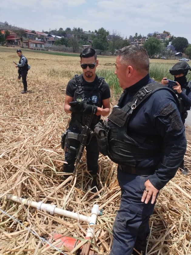 Guardia Civil clausura dos tomas ilegales de agua en el lago de Pátzcuaro 