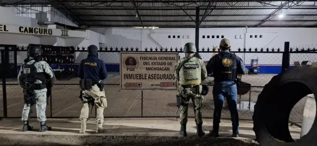 En cateo interinstitucional ejecutado en La Ruana, fueron asegurados más de 600 kilos de metanfetamina 