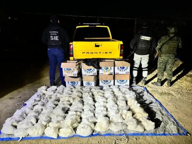 Agentes federales y estatales decomisan 115 kg de metanfetamina en Morelia: SSP 