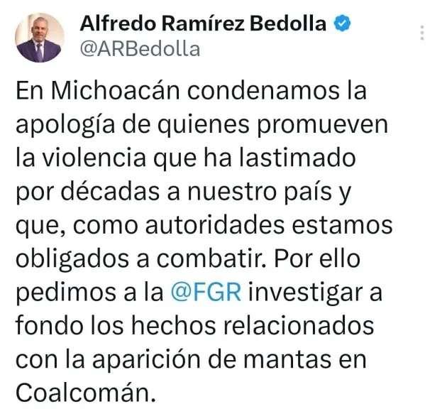 Alcaldesa de Coalcomán debe separarse del cargo para ser investigada: Segob 