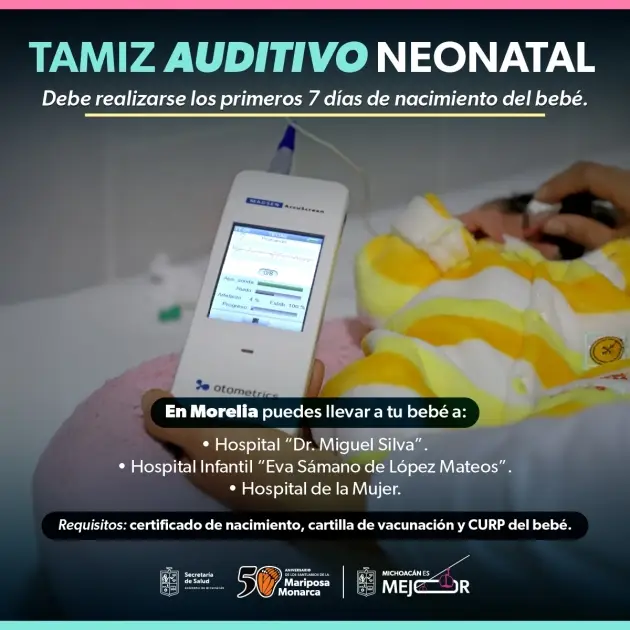Tamiz auditivo neonatal: clave para detección temprana de sordera: SSM 