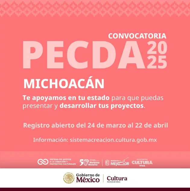 Más de 1 mdp para artistas michoacanos con el Programa de Estímulo a la Creación 