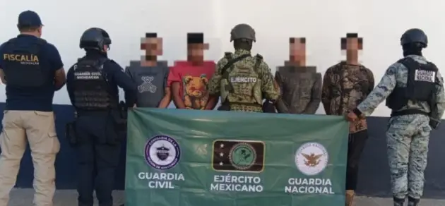 Asegurados cuatro presuntos integrantes de célula criminal, incluidos tres extranjeros: SSP