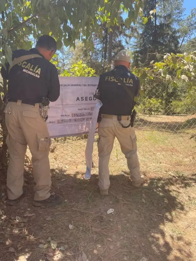 La FGJ asegura en Tingambato predios relacionados con delitos contra el ambiente