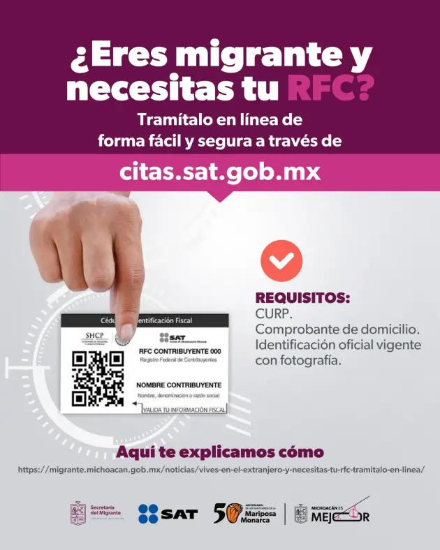 ¿Vives en el extranjero y necesitas tu RFC? Tramítalo en línea 