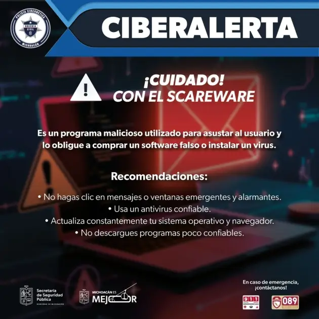 SSP alerta sobre software Intimidatorio que infecta tu computadora 