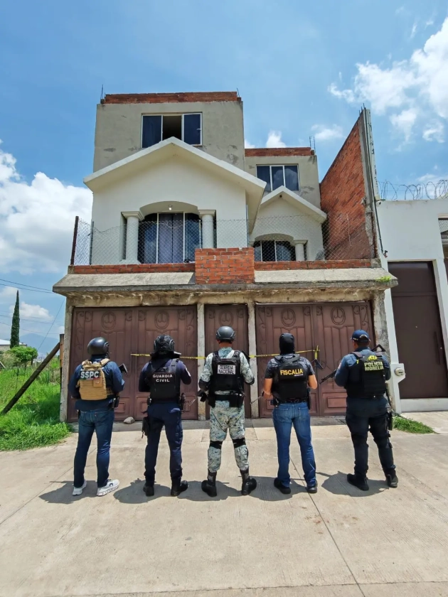 Asegurados dos hombres, 800 kg de droga y laboratorio clandestino en Morelia: SSP 