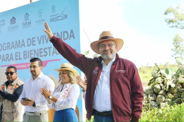 Ramírez Bedolla arranca programa de vivienda de Sheinbaum; se construirán 57 mil casas en Michoacán 
