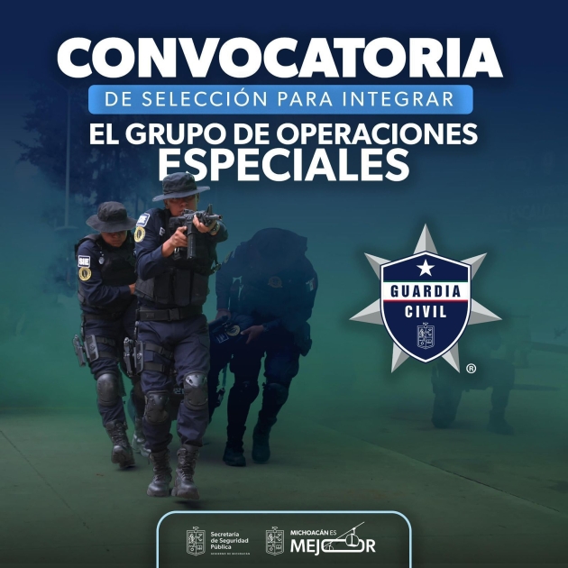 SSP abre convocatoria para integrar Grupo de Operaciones Especiales 
